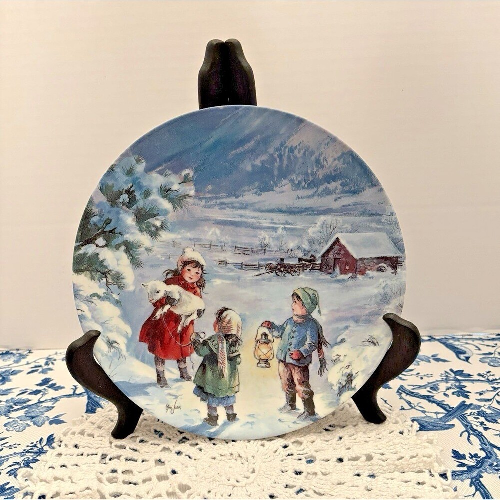 Edwin M. Knowles China Plate - "The Lost Lamb" - Limited Edition